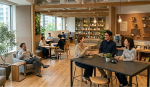 成果に直結する、心地よいリフレッシュスペース「5つの視点」